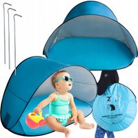 NAMIOT PLAŻOWY SAMOROZKŁADAJĄCY PLAŻĘ UV50 PARAWAN POP UP DUŻY STABILNY XL