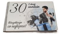pudełko na pieniądze 16 x 9,5cm banknotówka na 30 urodziny kolor
