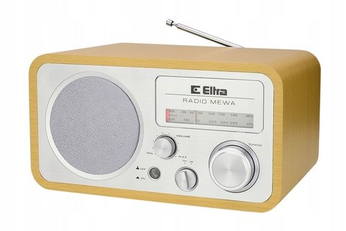 Radio Eltra Mewa FM/LW jasne srebrne drewno retro na Arena.pl
