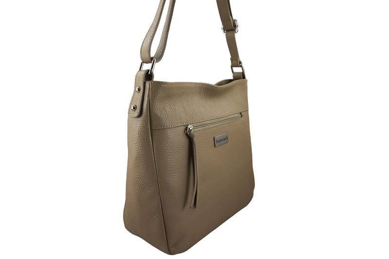 Torebka codzienna skórzana damska - Beżowa zdjęcie 2