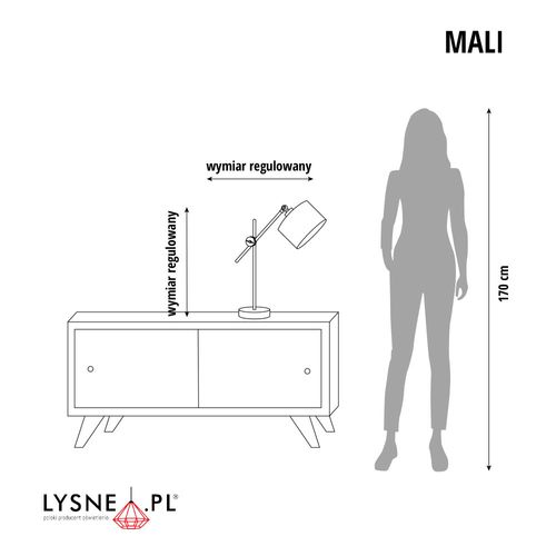 Lampka stołowa z regulacją kąta padania światła MALI na Arena.pl