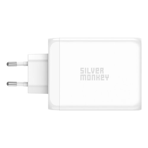 Mocna ładowarka GaN 200W 3xUSB-C PD USB-A QC 3.0 biała na Arena.pl