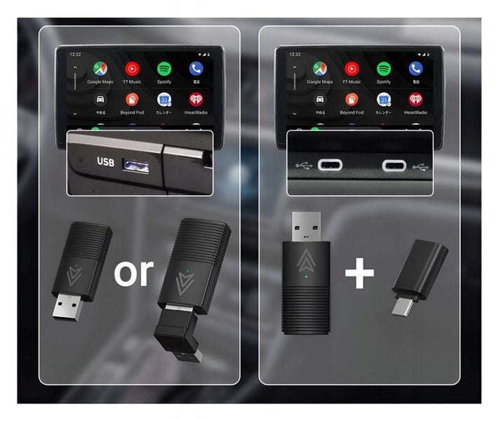 Bezprzewodowy Adapter Mini USB 2w1 TRADEBIT do iPhone / Androida zdjęcie 11