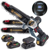 Piła łańcuchowa akumulatorowa 2x2,0 Ah PRO gałęziówka 10" 8" pilarka Humberg HM-437