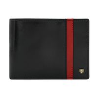 Portfel męski skórzany PELLUCCI N01-RVTP RFID Czarny / Czerwony