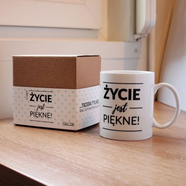 Kubek Życie jest piękne zdjęcie 2