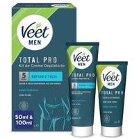 Veet Total Pro Krem ​​do Depilacji Intymnej 100ml + Balsam 50ml