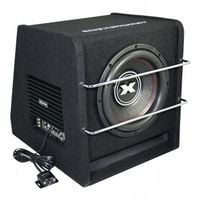 Subwoofer Excursion aktywna TUBA samochodowa głośnik 25cm wzmacniacz 600W