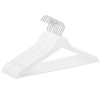 Wieszaki na ubrania drewniane zestaw 9 szt. białe
