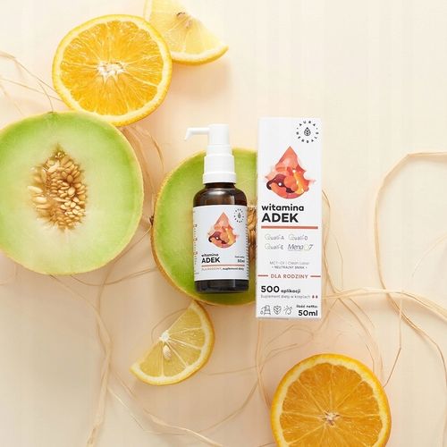 AURA HERBALS WITAMINA ADEK A+D3+E+K2 MK7 KROPLE na Arena.pl