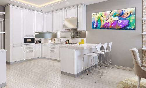Obraz Na Płótnie - Ryby Pastele  - 140X50 Cm - Ab140X50-4096 na Arena.pl