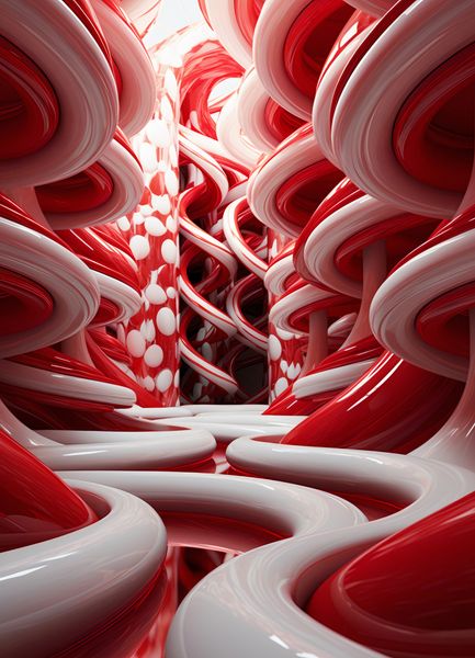 Plakat 13x18cm Czerwone Wiry zdjęcie 1