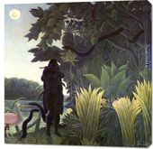 Obraz 90x90cm The Snake Charmer, Rousseau Vintage do Salonu