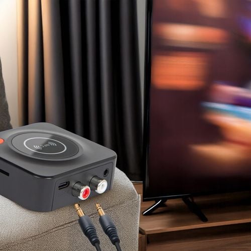 TRANSMITER ODBIORNIK BLUETOOTH ADAPTER DO WIEŻY 5.3 NFC RCA AUX SD na Arena.pl