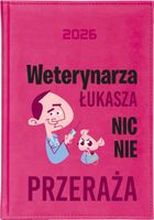 KALENDARZ A5 2026 DZIENNY terminarz z nadrukiem UV DLA WETERYNARZA + IMIĘ