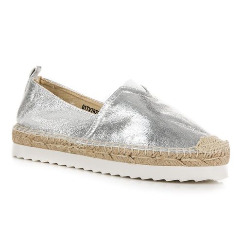 Srebrne Wsuwane Espadryle r.37 na Arena.pl