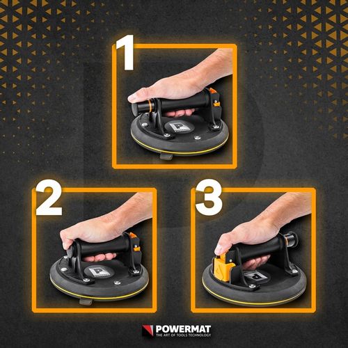 PRZYSSAWKA PRÓŻNIOWA DO PŁYTEK UCHWYT Z POMPKĄ GLAZURY SZYB 190 KG 200 MM na Arena.pl