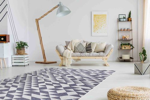 RUG/LU/VINEA/GEOMETRIC/CREAM+BLUE/160x220 na Arena.pl