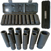 Zestaw Nasadek Udarowych 1/2'' 10-24mm 10 el- Klucze Nasadowe Profesjonalne