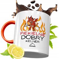 Kubek Pomarańczowy Dla Kelnera Prezent Z Nadrukiem Ze Zdjęciem