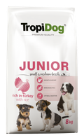 Tropidog Premium Junior Small And Medium Breeds Łosoś Z Ryżem 8kg