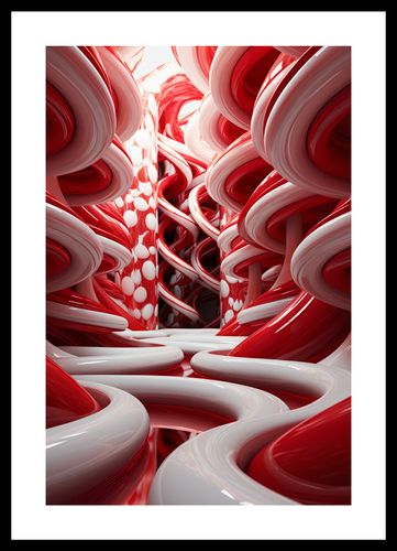 Plakat 30x45cm Czerwone Wiry na Arena.pl