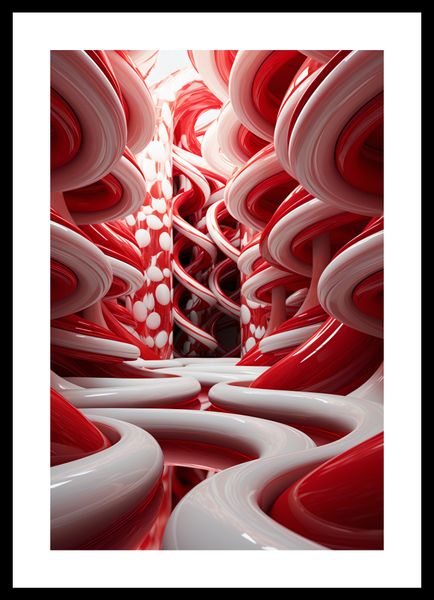 Plakat 30x45cm Czerwone Wiry zdjęcie 3