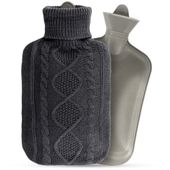 Duży Termofor w Sweterku Pokrowcu Ogrzewacz Podgrzewacz Gumowy na Wodę XXL