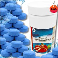 CHLOR DO BASENU JACUZZI TABLETKI SPA 20G 1KG NIEBIESKA WODA CHEMIA DO BASEN