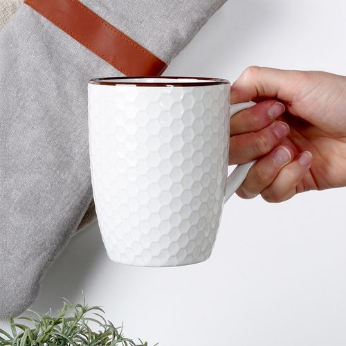 Kubki ceramiczne białe 400 ml 4 szt. na Arena.pl