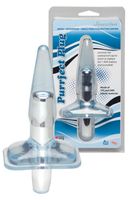 Purrfect Plug - Clear Blue Korek Analny z Wibracją