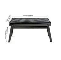 Grill węglowy BBQ 60 x 22 cm