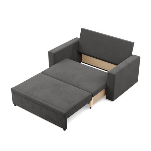 Sofa dwuosobowa, BLOM, Mikrofaza, 148x87x90 cm, szary | TYLETEGOTU na Arena.pl