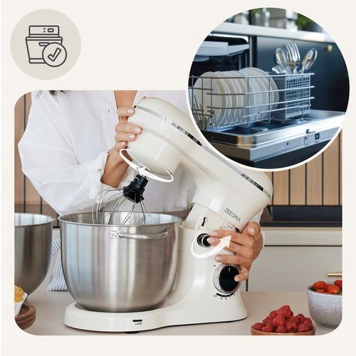 ROBOT KUCHENNY 3xMISY 13,7 L Wielofunkcyjny PLANETARNY BEŻ ECRU 18w1 na Arena.pl