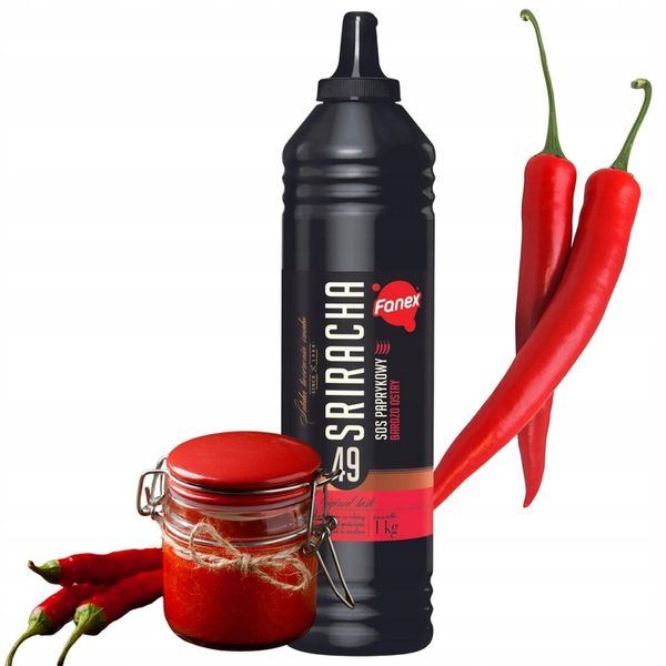 SOSY Z PAPRYCZKAMI SOS SRIRACHA JALAPENO OSTRY zdjęcie 3