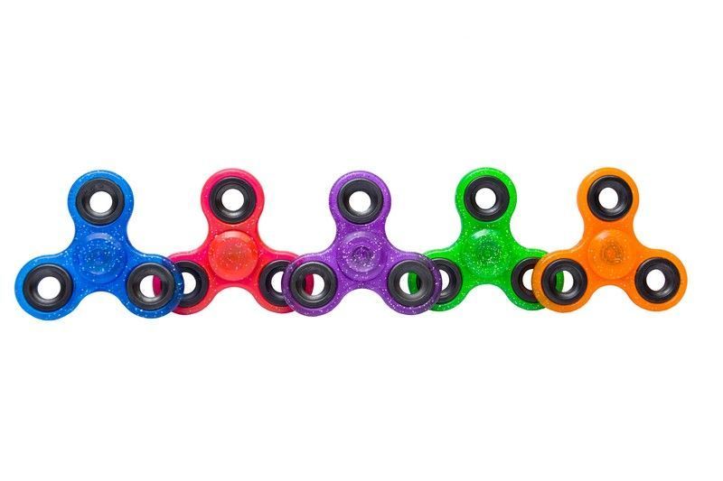 Fidget spinner brokatowy 7,5 cm różne kolory zdjęcie 1