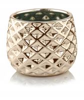 CERAMICZNA OSŁONKA DONICZKA 16cm ZŁOTA GLAMOUR