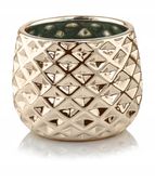 CERAMICZNA OSŁONKA DONICZKA 16cm ZŁOTA GLAMOUR