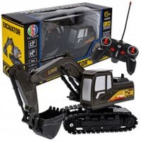ZDALNIE STEROWANA KOPARKA SPYCHACZ AUTO 2W1 LED DLA DZIECI NA PILOT RC 1:24