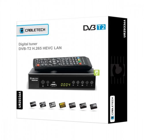 Cabletech Tuner cyfrowy DVB-T2 H.265 HEVC LAN na Arena.pl