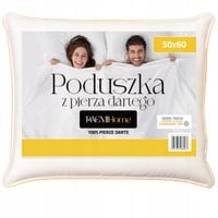 Naturalna Poduszka z Pierza Dartego 50x60 PaemiHome