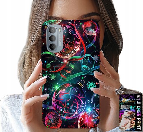 ETUI DO MOTOROLA G31 / G41 - ŚWIĄTECZNE BOMBKI, CHOINKA, CASE + FOLIA na Arena.pl