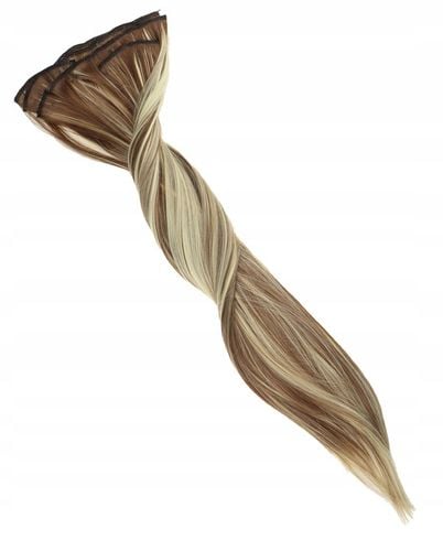 DOCZEPIANE WŁOSY Jak Naturalne Clip In Dopinki Proste Długie 6 Taśm 60cm na Arena.pl