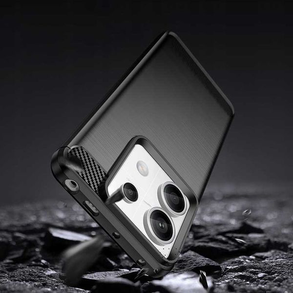 Spacecase Carbon Poco X6 / Rm Note 13 Pro 5G Black zdjęcie 5