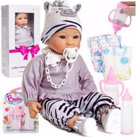 Lalka Pola Bobas Niemowlak ZESTAW Z AKCESORIAMI smoczek pampersy butelki