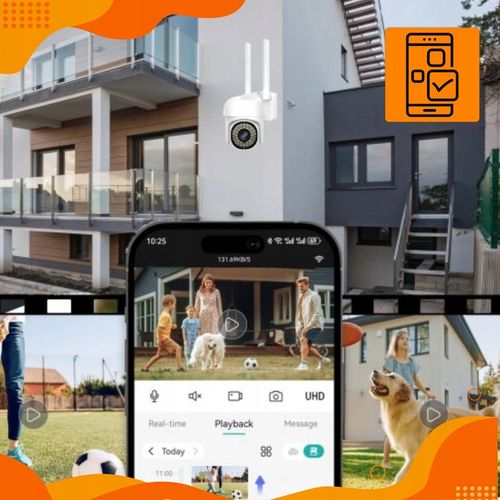 KAMERA OBROTOWA WIFI IP ZEWNĘTRZNA 1080p FULL HD SMART 2MP TRYB NOCNY ZOOM na Arena.pl