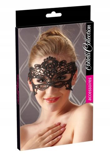 Czarna haftowana maska na Arena.pl