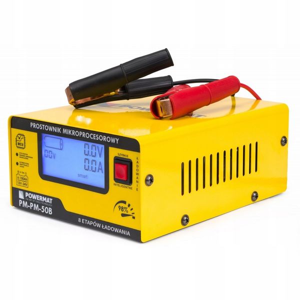 Prostownik do akumulatorów MIKROPROCESOROWY 12V 24V do 10A zdjęcie 1