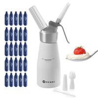 SYFON DO BITEJ ŚMIETANY DEKORATOR HENDI 0,25L + NABOJE N2O 25 SZT