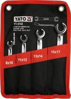 YATO ZESTAW KLUCZY PŁASKICH PÓŁOTWARTYCH 8-17MM